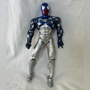 Vintage 1997 Toy Biz Marvel Universe Cosmic Spider-Man 10-inch action figure.